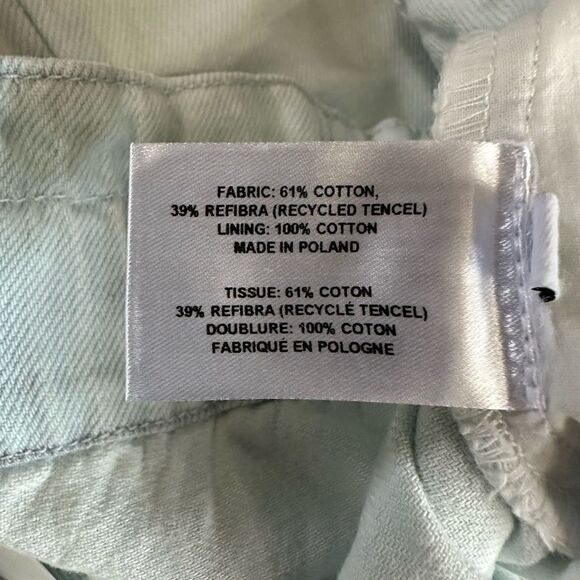 Proenza‎ Schouler Chambray High Waist Shorts size 8 Elastic Waistband - Picture 15 of 15